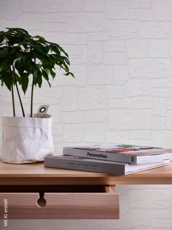 A.S.Creation Papiertapete creme B/H/D: ca. 53x1005x13 cm – Bild 3