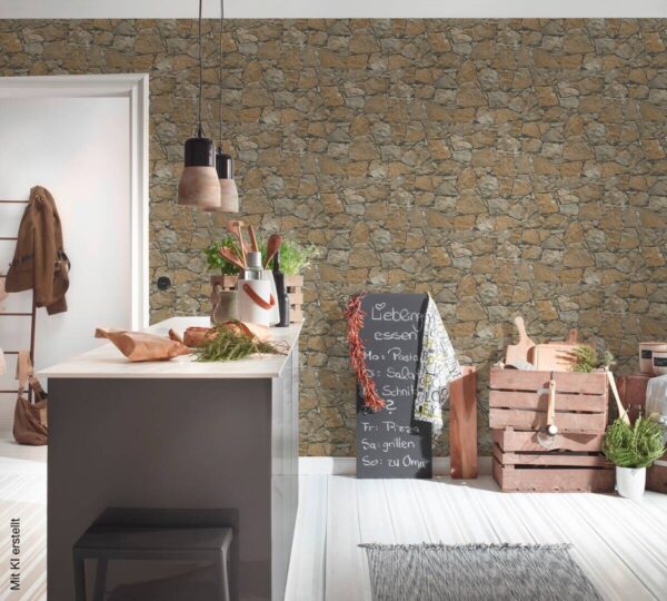 A.S.Creation Vliestapete braun grau beige B/H/D: ca. 53x1005x9,8 cm – Bild 4