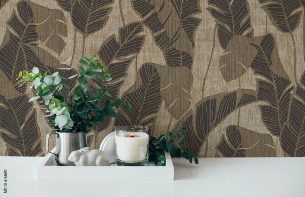 A.S.Creation Vliestapete schwarz beige B/H/D: ca. 53x1005x9,3 cm – Bild 3