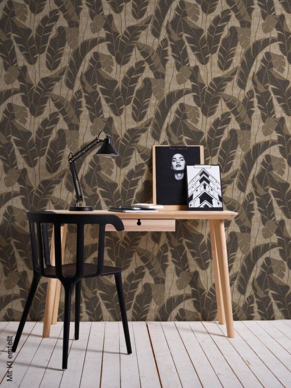 A.S.Creation Vliestapete schwarz beige B/H/D: ca. 53x1005x9,3 cm – Bild 4