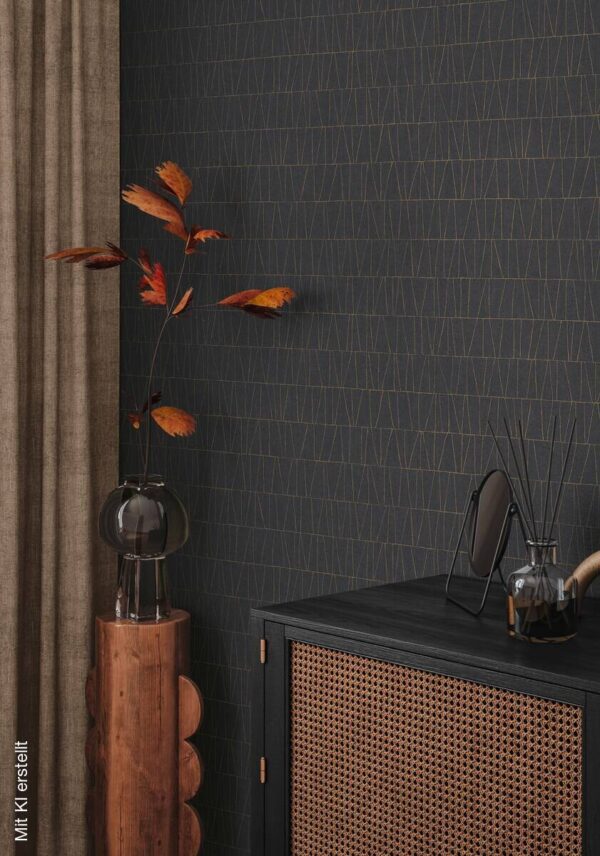 A.S.Creation Vliestapete gold schwarz anthrazit B/H/D: ca. 53x1005x8,4 cm – Bild 3