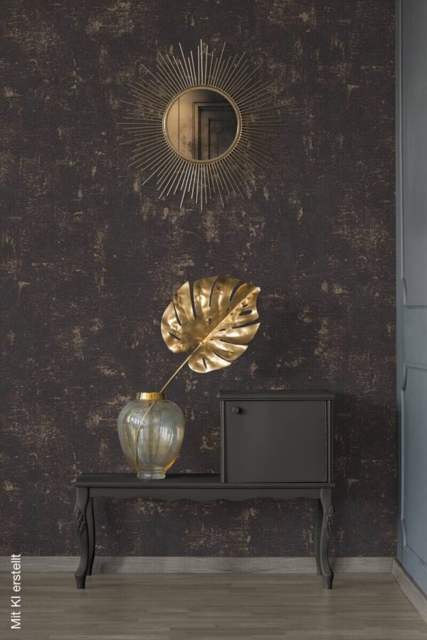 A.S.Creation Vliestapete schwarz gold B/H/D: ca. 53x1005x8 cm – Bild 3