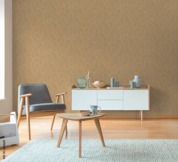 A.S.Creation Vliestapete gelb braun B/H/D: ca. 53x1005x8,8 cm – Bild 2
