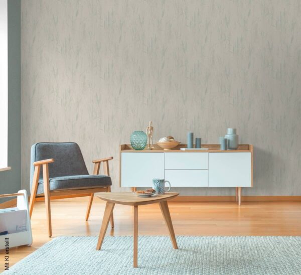 A.S.Creation Vliestapete blau creme grün B/H/D: ca. 53x1005x8,5 cm – Bild 3