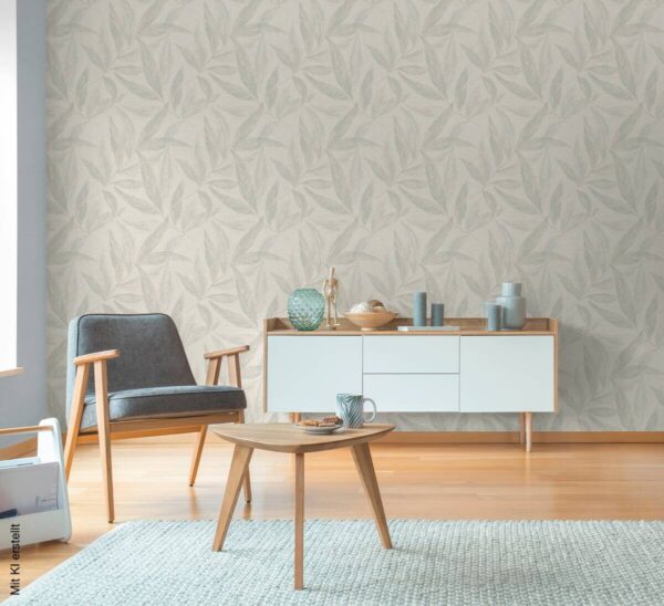 A.S.Creation Vliestapete grau creme weiß B/H/D: ca. 53x1005x9,3 cm – Bild 4