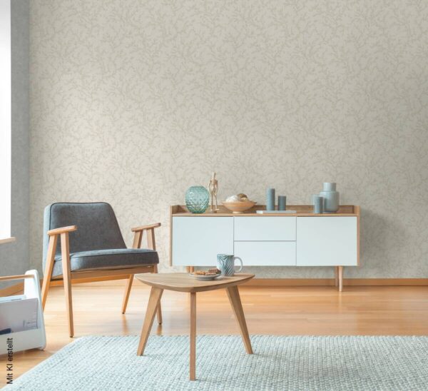 A.S.Creation Vliestapete grau creme B/H/D: ca. 53x1005x8,2 cm – Bild 4