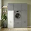 Washcab Aufbewahrungsschrank WCVR142 weiß B/H/T: ca. 50x142x67,5 cm – Bild 4