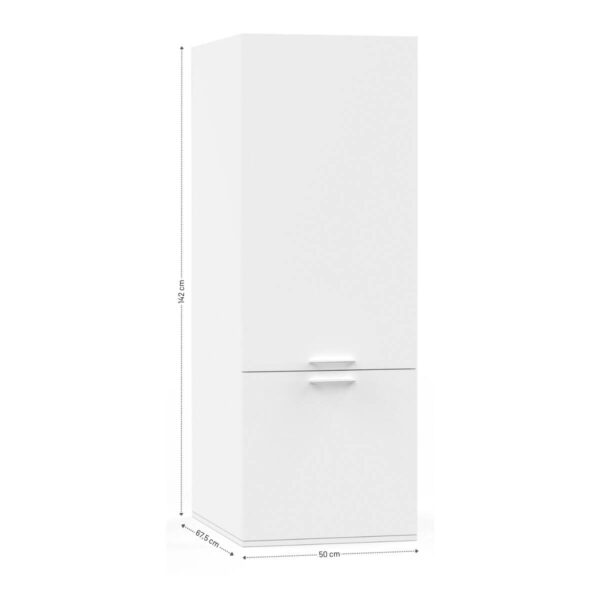 Washcab Aufbewahrungsschrank WCVR142 weiß B/H/T: ca. 50x142x67,5 cm – Bild 5