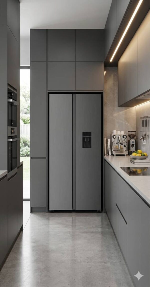 POCOline Side-by-side Kühl-/Gefrierkombination SBS177-439EIXNFWDD Inox B/H/T: ca. 91x177x59 cm – Bild 5