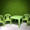 ProGarden Kindermöbel-Set grün Kunststoff B/H/L: ca. 38x53x43 cm – Bild 2