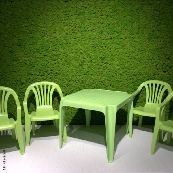 ProGarden Kindermöbel-Set grün Kunststoff B/H/L: ca. 38x53x43 cm – Bild 2