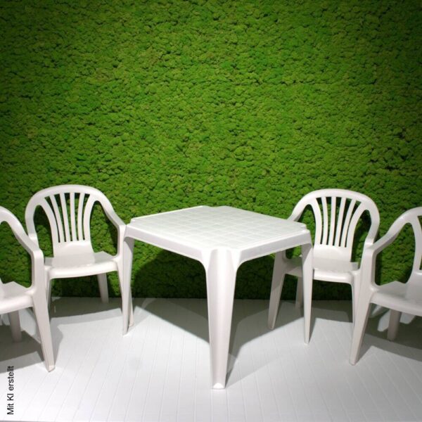 ProGarden Kindermöbel-Set weiß Kunststoff B/H/L: ca. 38x53x43 cm – Bild 4