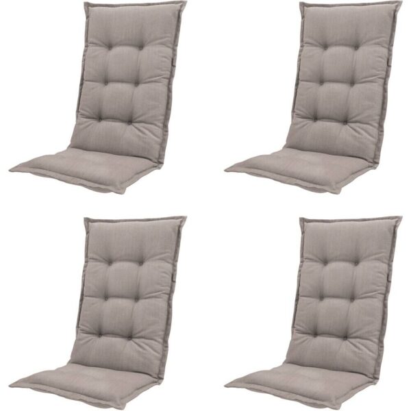 PROGARDEN,MADISON Klappsessel Set + Auflagen Tampa anthrazit Kunststoff B/H/L: ca. 61x109x60 cm – Bild 2