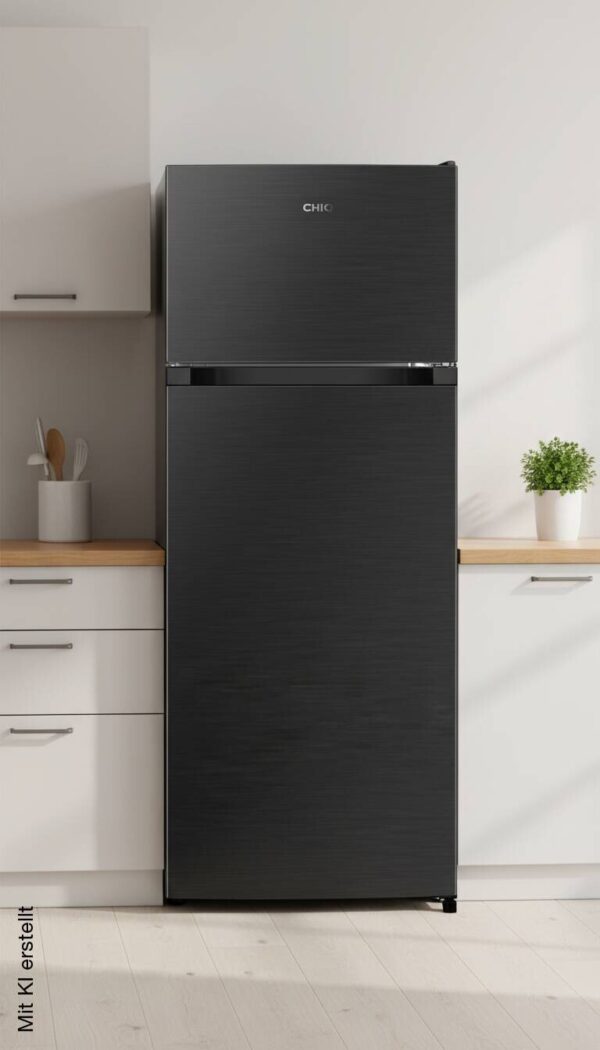 CHiQ Kühl-/Gefrierkombination PTM211DGD dark Inox B/H/T: ca. 54,5x143x55,5 cm CHiQ Kühl-/Gefrierkombination PTM211DGD dark Inox B/H/T: ca. 54,5x143x55,5 cm – Bild 3