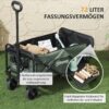 Outsunny Gartenwagen grün Polyester B/H/L: ca. 46x92x114 cm – Bild 2