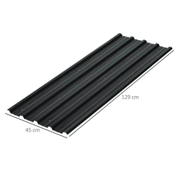 Outsunny Dachblech dunkelgrau B/H/L: ca. 45x1x129 cm – Bild 2