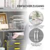 Outsunny Gartenschrank grau Edelstahl B/H/L: ca. 43x88x74 cm – Bild 2