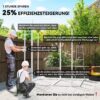 Outsunny Garden Storage Shed grau B/H/L: ca. 181x220x181 cm – Bild 4