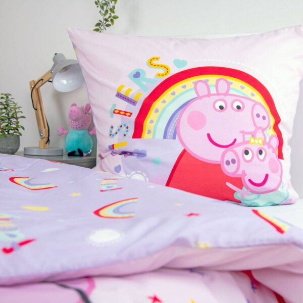 Baumwoll Bettwäsche Peppa Pig bunt Baumwolle – Bild 5