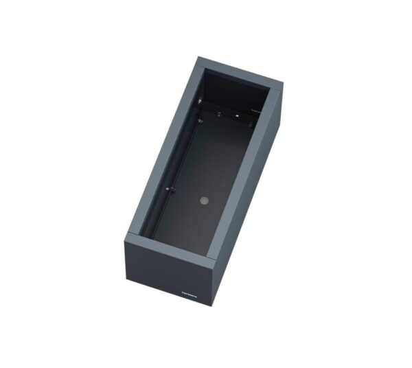 Herstera Garden Pflanzkübel Cube anthrazit Metall B/H/L: ca. 60x25x25 cm – Bild 2