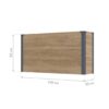 Westmann Pflanzkasten Talus Holzoptik Metall B/H/L: ca. 100x52x25 cm – Bild 3