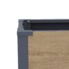 Westmann Pflanzkasten Talus Holzoptik Metall B/H/L: ca. 100x52x25 cm – Bild 5