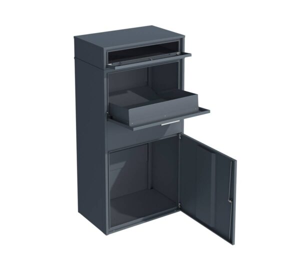 Westmann Paketbox Pavo anthrazit B/H/L: ca. 72x128x45 cm – Bild 4