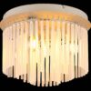 GLOBO Deckenleuchte sand Metall Glas B/H: ca. 32x23 cm E14 5 Brennstellen – Bild 5