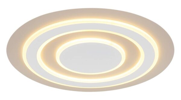 GLOBO Deckenleuchte weiß sand Opal Metall Acryl H/D: ca. 43x48 cm – Bild 4