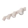 Lamkur Strahler Prisma beige Stahl B/H/L: ca. 6,5x16,5x81 cm 4 Brennstellen – Bild 2