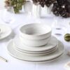CreaTable Tafelservice Unico Toscania offwhite Steinzeug 8 tlg. – Bild 2