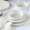 CreaTable Tafelservice Unico Toscania offwhite Steinzeug 8 tlg. – Bild 4