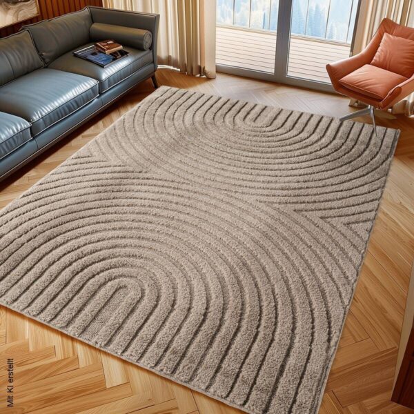 Ayyildiz Kurzflorteppich ART beige B/H/L: ca. 160x0,8x230 cm – Bild 4