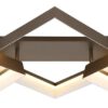 GLOBO Deckenleuchte kaffee Kunststoff Metall B/H/L: ca. 49,5x12x85 cm 1 Brennstellen – Bild 5