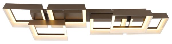 GLOBO Deckenleuchte kaffee Metall Kunststoff B/H/L: ca. 35x12,5x102 cm 1 Brennstellen GLOBO Deckenleuchte kaffee Metall Kunststoff B/H/L: ca. 35x12,5x102 cm 1 Brennstellen – Bild 2