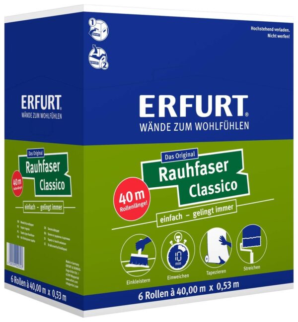 Rauhfaser Classico weiß B/L: ca. 53x4000 cm – Bild 2