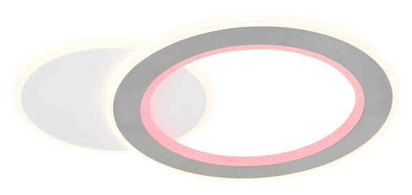 GLOBO LED-Deckenleuchte Opal weiß Metall Kunststoff B/H/L: ca. 38x4x51 cm 1 Brennstellen – Bild 5