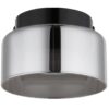 GLOBO LED-Deckenleuchte Rauch schwarz Metall Glas H/D: ca. 8,5x13 cm 1 Brennstellen – Bild 3