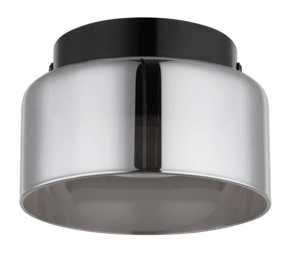 GLOBO LED-Deckenleuchte Rauch schwarz Metall Glas H/D: ca. 8,5x13 cm 1 Brennstellen – Bild 3