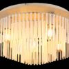 GLOBO Deckenleuchte Chrom sand Glas Metall H/D: ca. 25x50 cm E27 5 Brennstellen – Bild 4