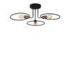 Opviq Deckenleuchte Circle-1341 schwarz Eisen B/H/T/L/D: ca. 66x22x66x66x66 cm E27 3 Brennstellen – Bild 5