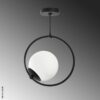 Opviq Deckenleuchte schwarz B/H/T/L: ca. 26x39x15x26 cm E27 1 Brennstellen – Bild 2