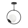 Opviq Deckenleuchte schwarz B/H/T/L: ca. 26x39x15x26 cm E27 1 Brennstellen – Bild 3