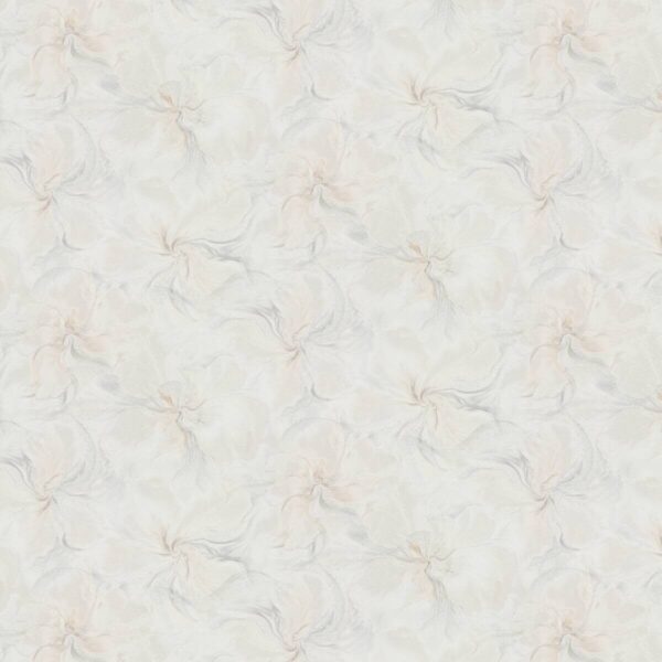 Vliestapete Blätter weiß beige grau B/L: ca. 53x1005 cm glitzernd – Bild 2