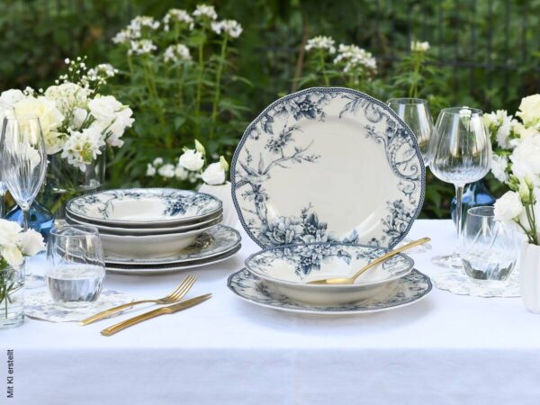 CreaTable Tafelservice Adelaide Blau blau Porzellan 8 tlg. CreaTable Tafelservice Adelaide Blau blau Porzellan 8 tlg. – Bild 5