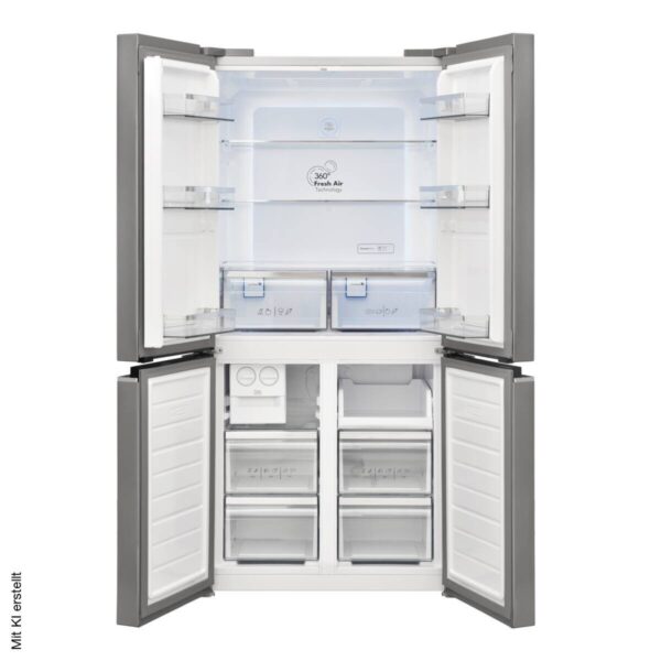 Vestel French-Door Kühl-/Gefrierkombination FD56021 EX Inox B/H/T: ca. 84x179x69 cm – Bild 4