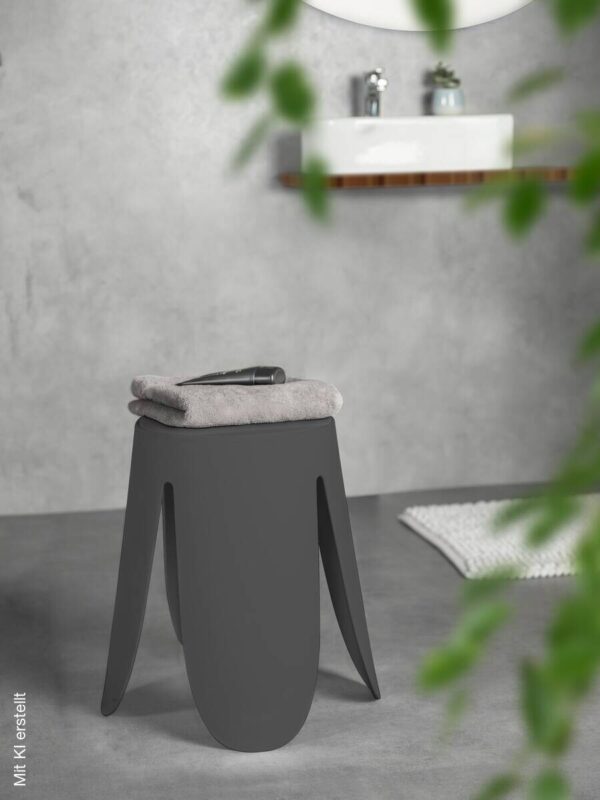 WENKO Badhocker Comiso anthrazit Kunststoff – Bild 4