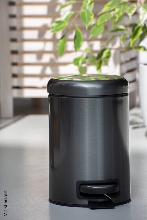 Kosmetikeimer schwarz Edelstahl ca. 3 l – Bild 3