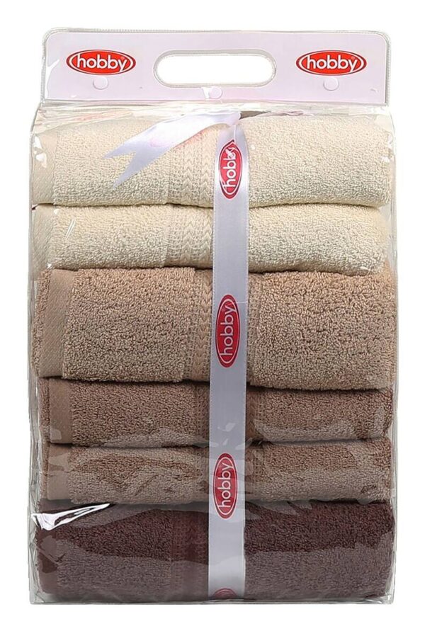 Mijolnir Frottier-Set beige Baumwolle B/L: ca. 70x140 cm – Bild 2