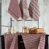 Mijolnir Frottier-Set bordeauxrot Baumwolle B/L: ca. 38x65 cm – Bild 4